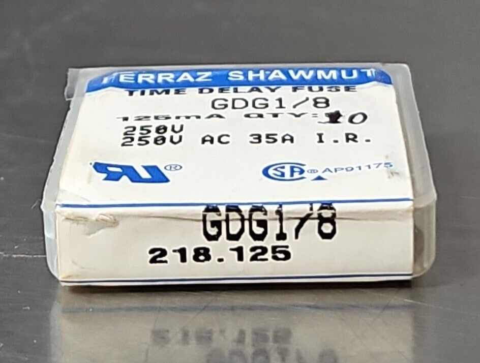 Ferraz Shawmut GDG1/8 Mini Fuse 125mA 250Vac  box w/10                   loc4E17