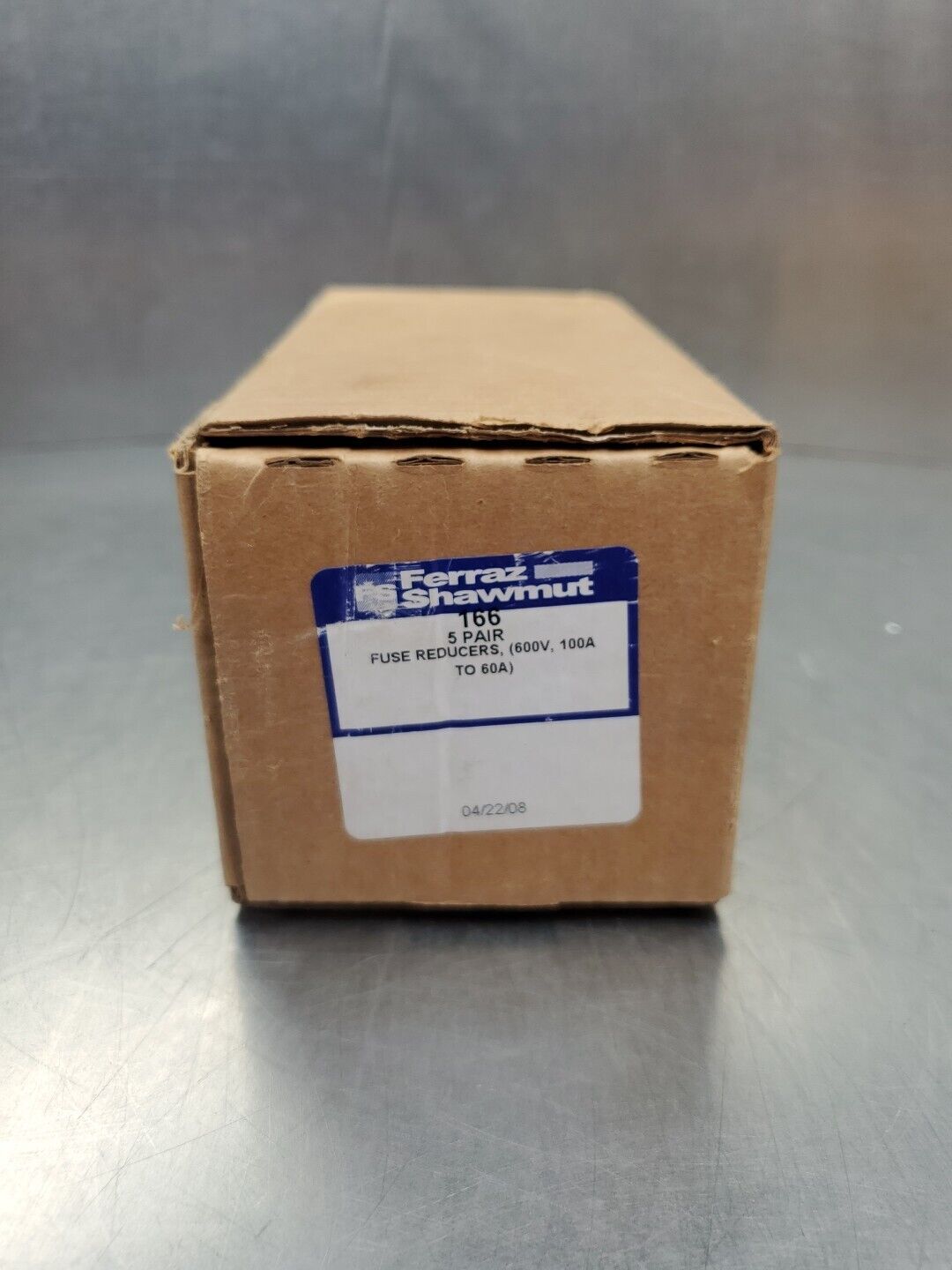 Ferraz Shawmut 166 Fuse Reducer, (600V, 100A to 60A), Lot of 5.            4C-42