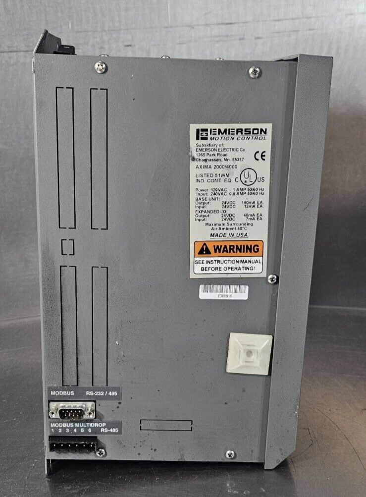 EMERSON AX-2000-00-0M-00C Servo Drive                                   (BIN652)