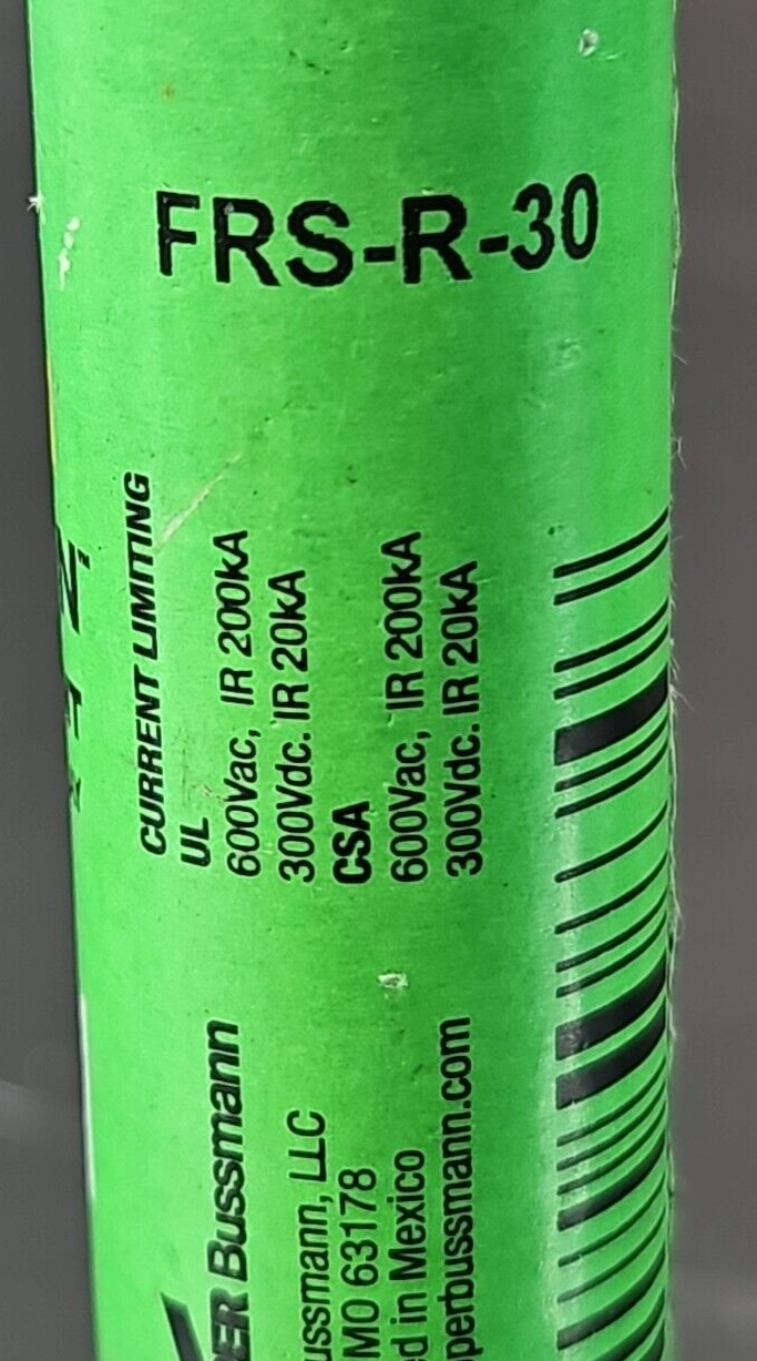 Bussmann FRS-R-20 Fusetron Fuse FRSR20 (Pack of 5)                      (BIN413)