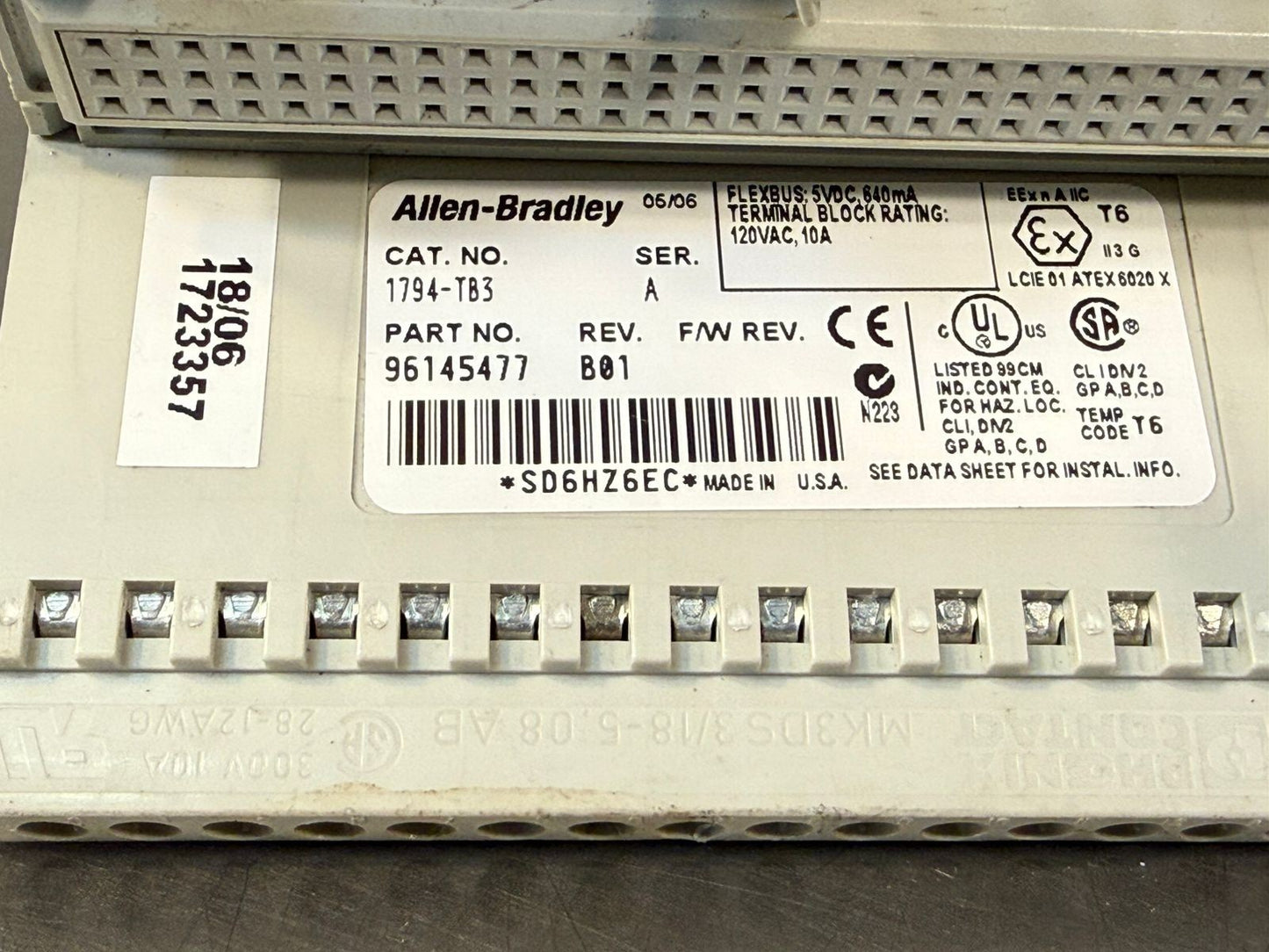 Allen-Bradley 1794-TB3 /A Rev B01  96145477  (4.1.3)