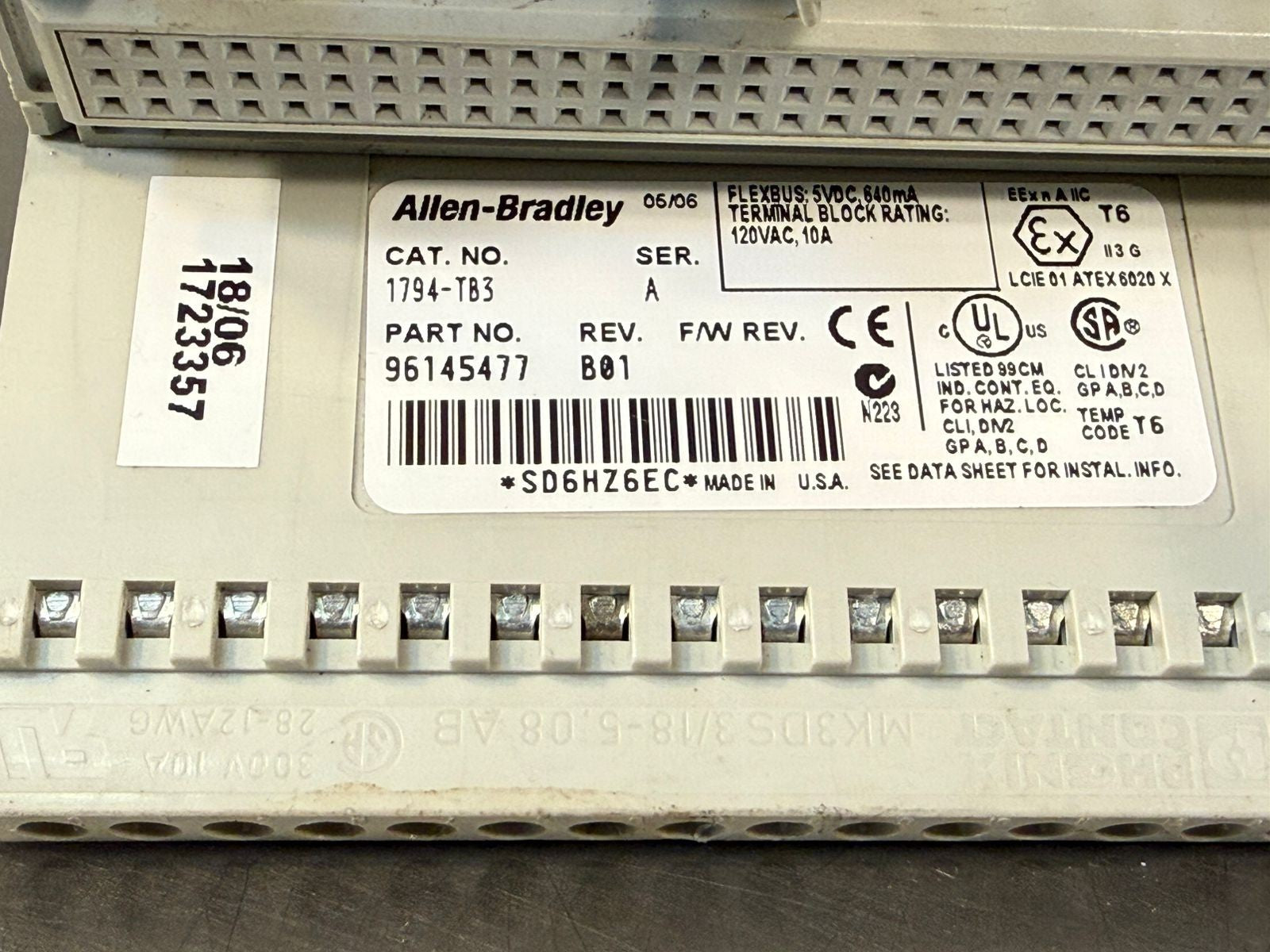 Allen-Bradley 1794-TB3 /A Rev B01  96145477  (4.1.3)