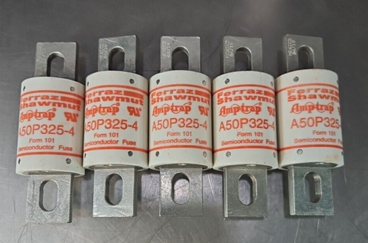 Ferraz Shawmut A50P325-4 325A 500V Fuse Lot of 5                         loc4C43