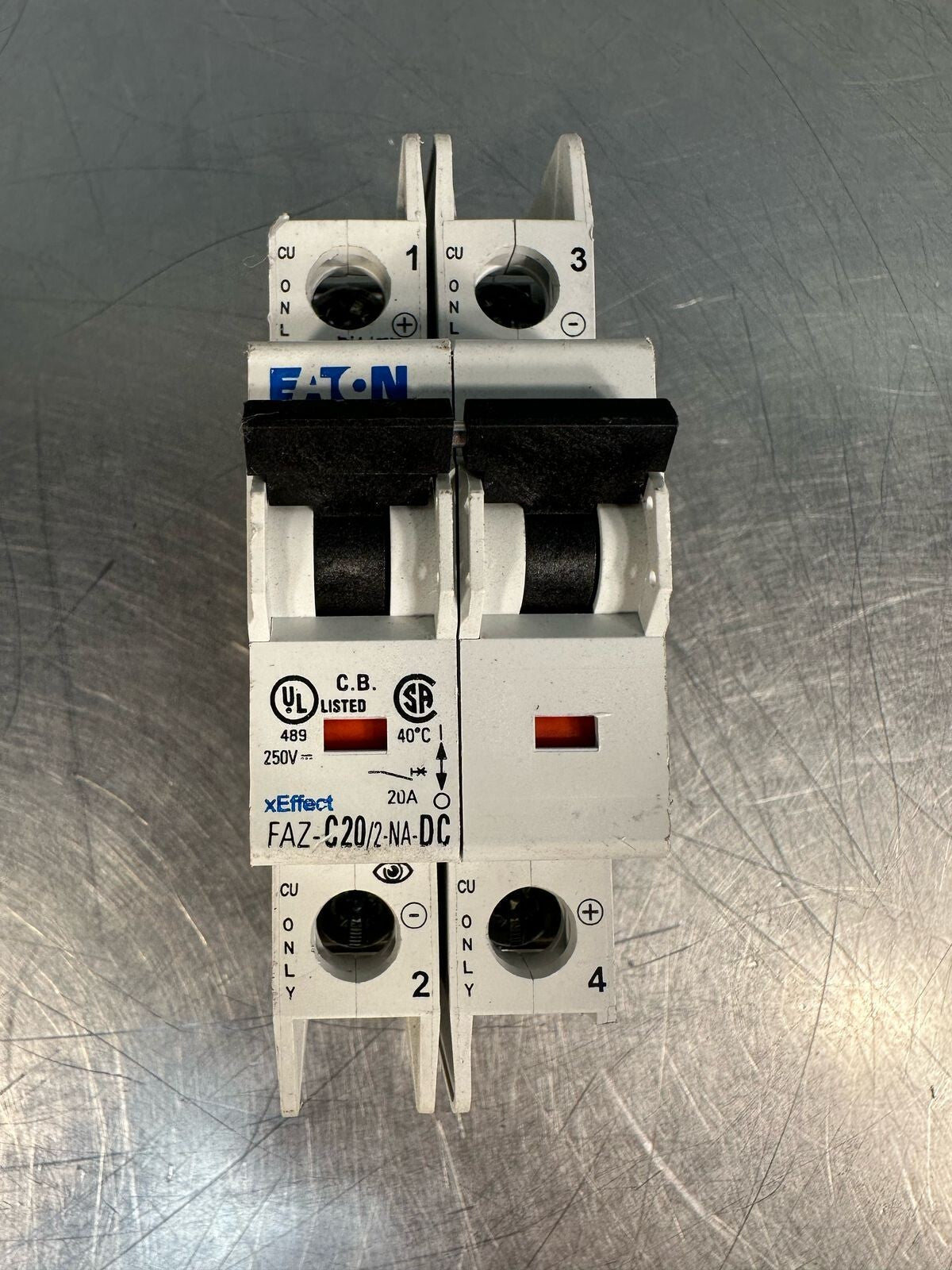 Eaton FAZ-C20/2-NA-DC  2P  500VDC 60947-2   FAZ-C20/2-NA           (6.4.3)
