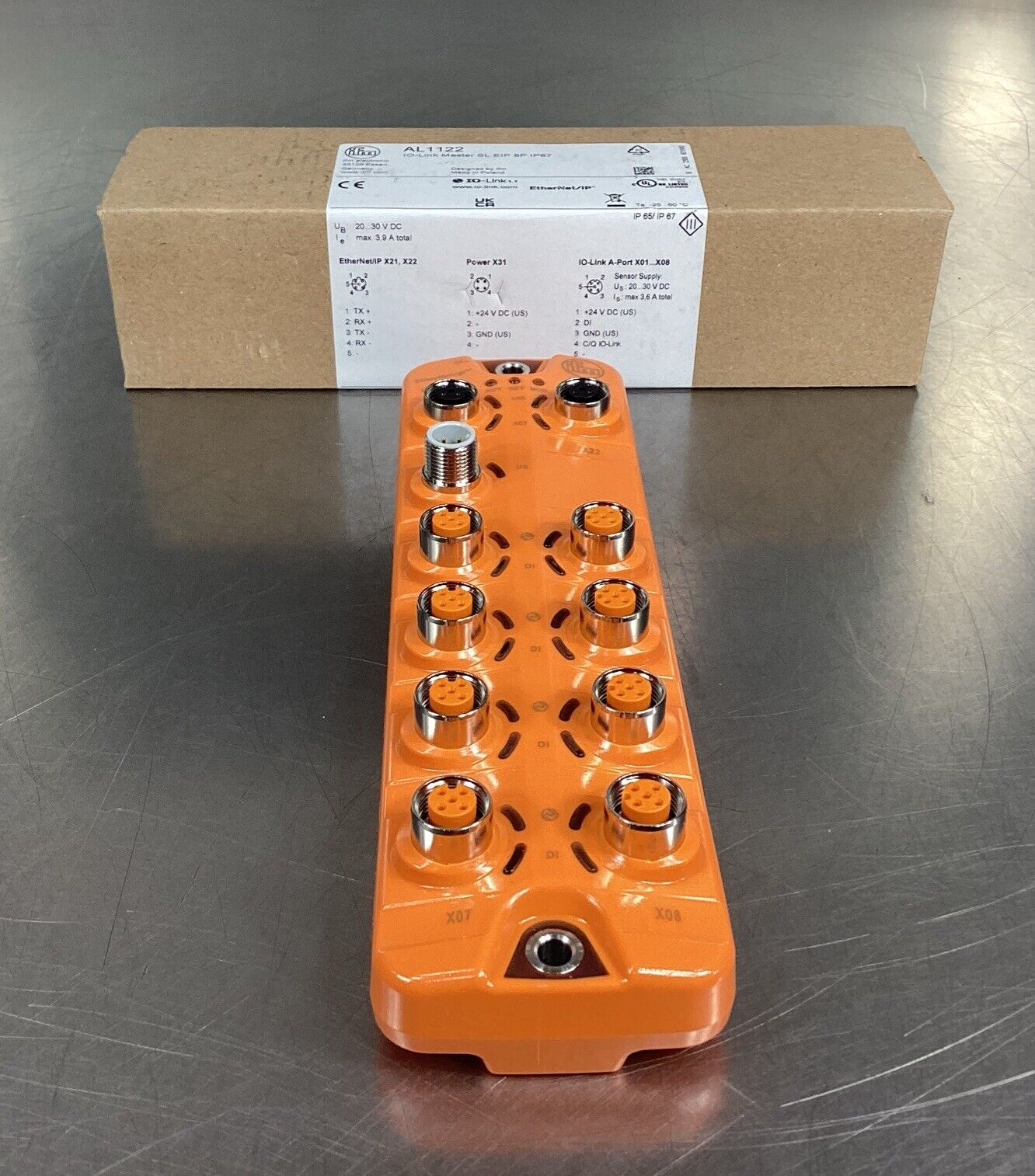 IFM AL1122 IO LINK MASTER for Ethernet/IP. SL EIP 8PORT IP67 3C-21 ...