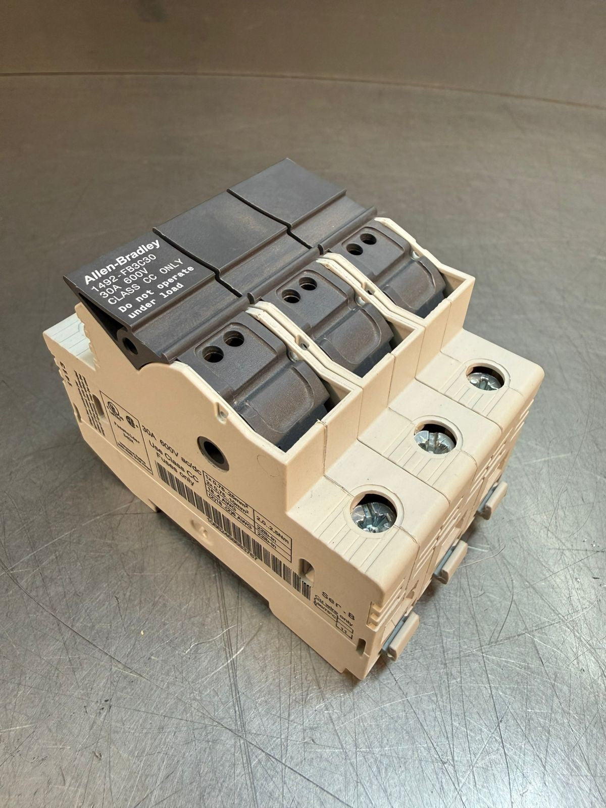 Allen-Bradley 1492-FB3C30 Fuse Holder Class 30A 600V Cl CC         (9.3.4)