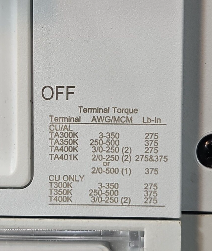 Eaton PDG3XTFA30400 Circuit Breaker                                     (BIN454)