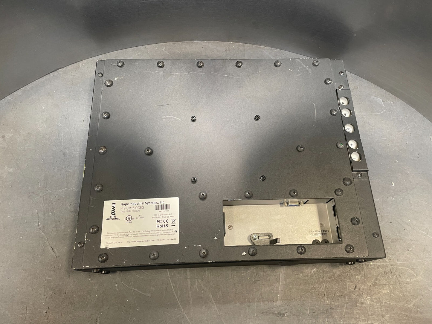 Hope Industrial HIS-WL15 Black 15-Inch LCD Screen 100 To 240V Interface Monitor