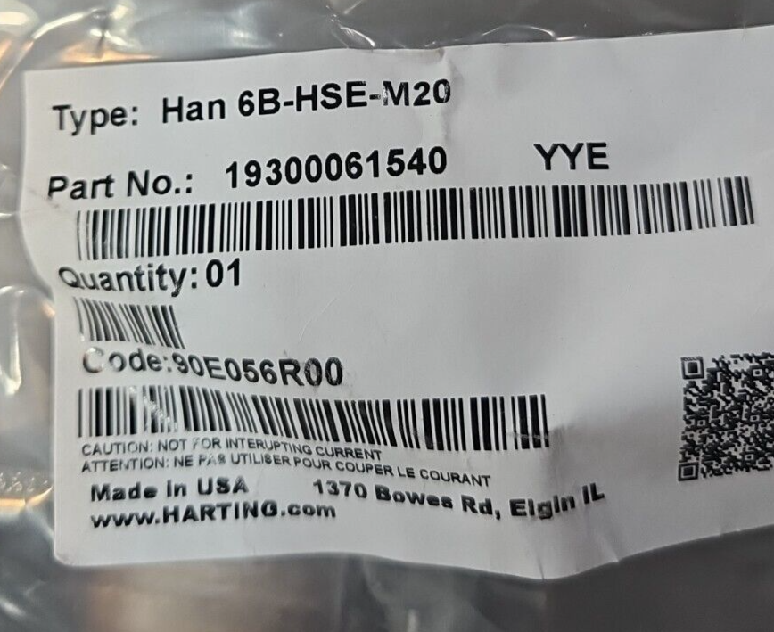 Rohs Han 6E-BU-S Screw Connection                                        loc4D26