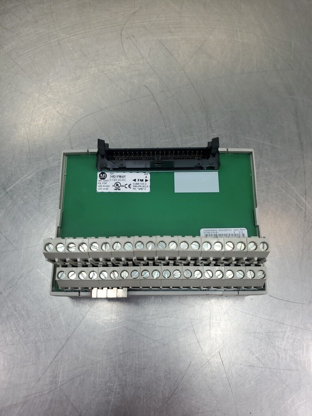 Allen Bradley 1492-IFM40F Interface Feed Through Terminal.                 3C-22