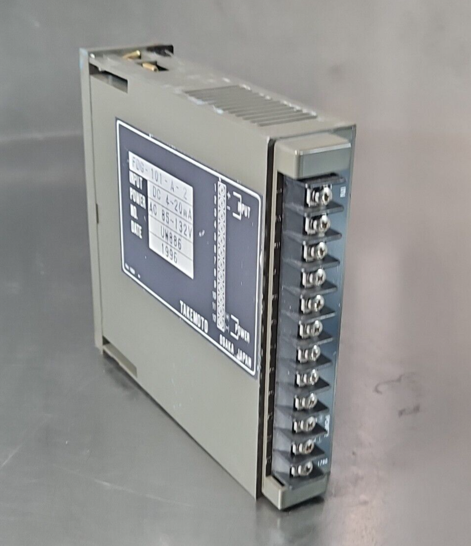 Takemoto FDG-101-A-2 Volt Meter 4-20madc 85-132v-ac                     (BIN153)