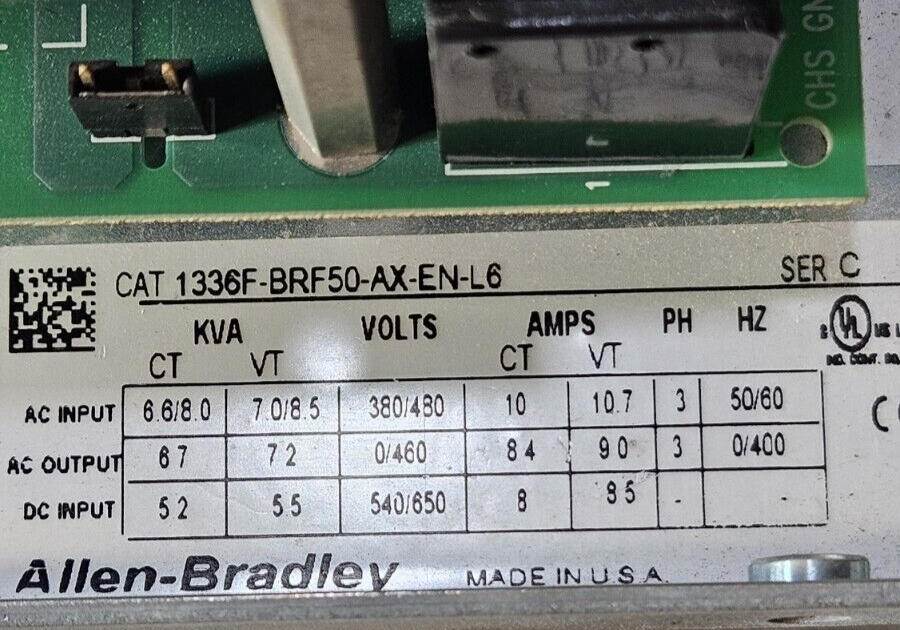 Allen Bradley 1336F-BRF50-AX-EN-L6 Ser C AC Drive                        loc1D40