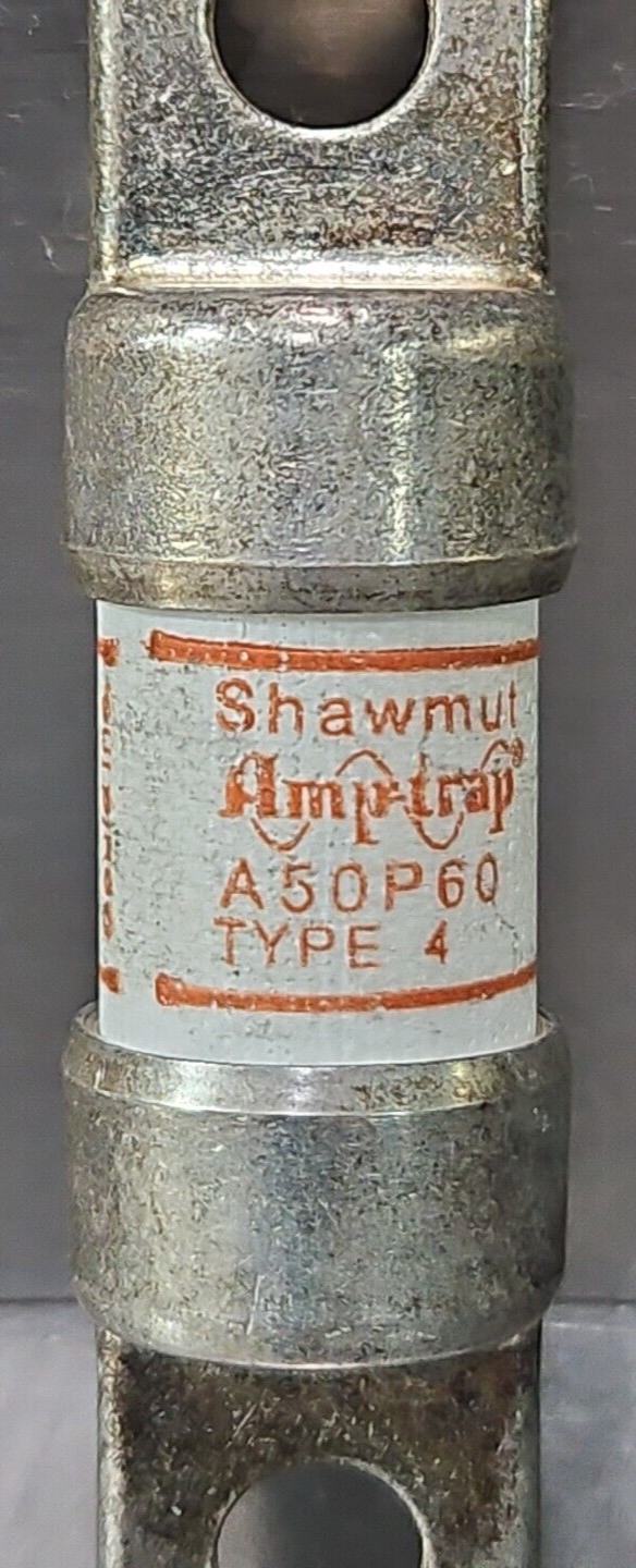 Ferraz Shawmut A50P60-4  AMP-TRAP Fuse Type 4 60A 500Volt                 loc4E9
