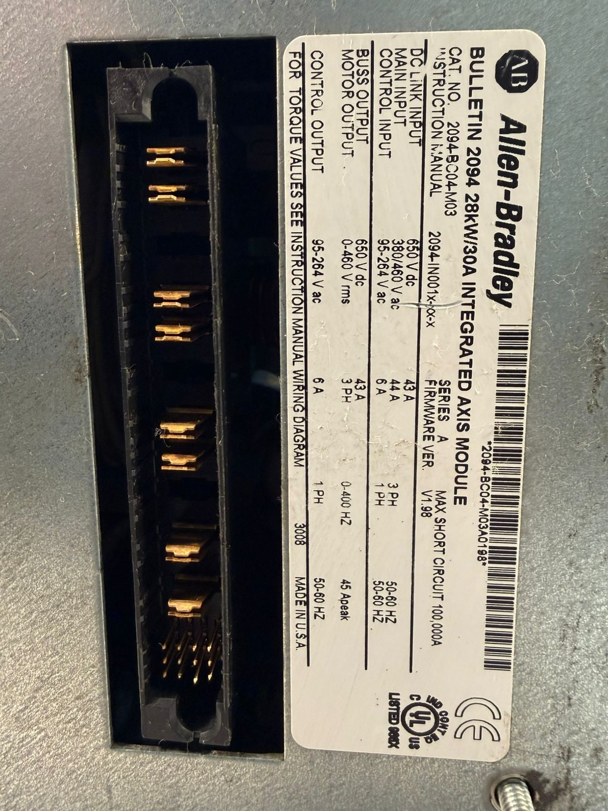 Allen-Bradley 2094-BC04-M03 Integrated Axis Mod                   (12.3.7)