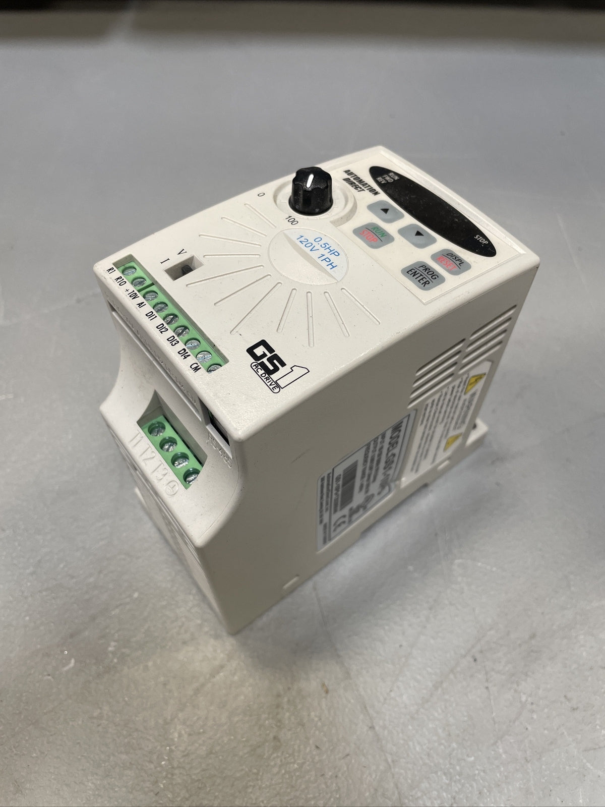 Automation Direct AC Drive GS1-10P5, 120V, 0.5 HP @2B (BIN 4.4.4)