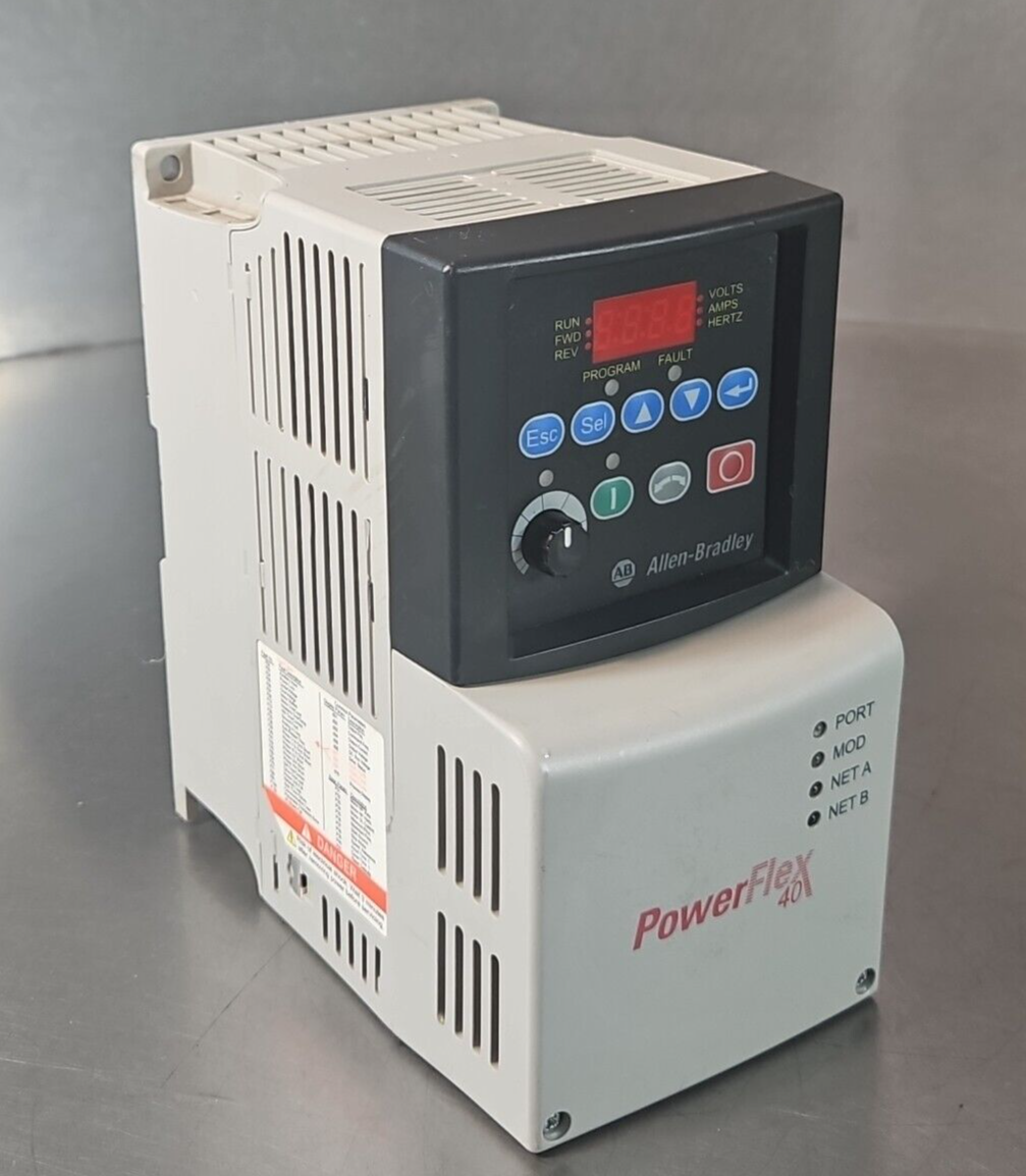 Allen Bradley 22A-D6P0N104 SerA PowerFlex 4 2.2 kW 3 Hp AC Drive.       (BIN741)