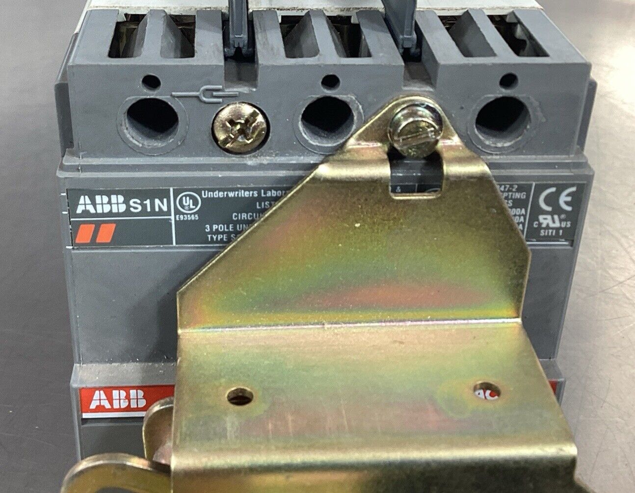 ABB S1N SACE S1 CIRCUIT BREAKER 15A 3-POLE WITH DISCONNECT HANDLE 4D-4 ...