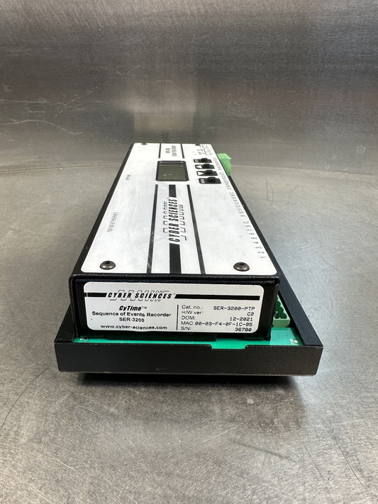 CYBER SCIENCES SER-3200 CYTIME EVENT RECORDER SER-3200  24VDC        (BIN-1.2.2)