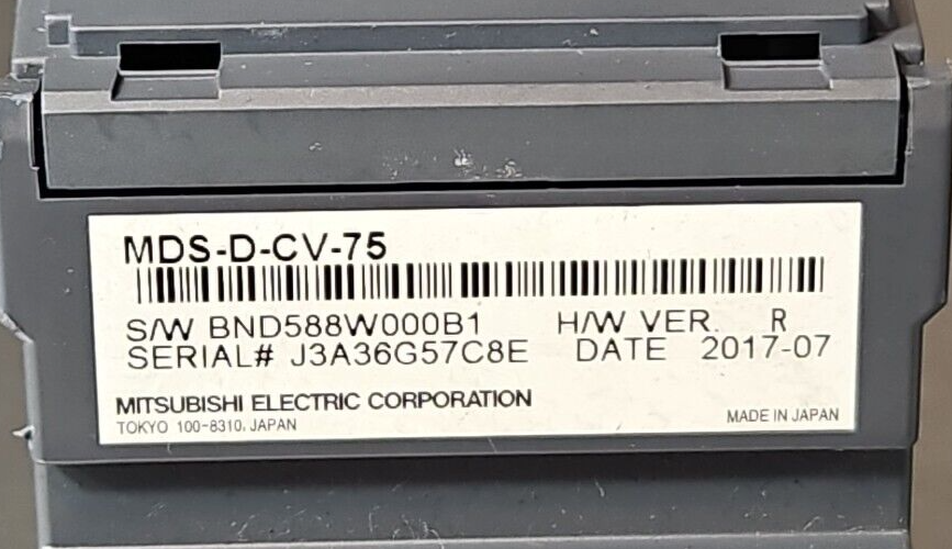 Mitsubishi Electric Corp MDS-D-CV-75 Power Supply Unit 5.5 kW  (BIN1.5.2)