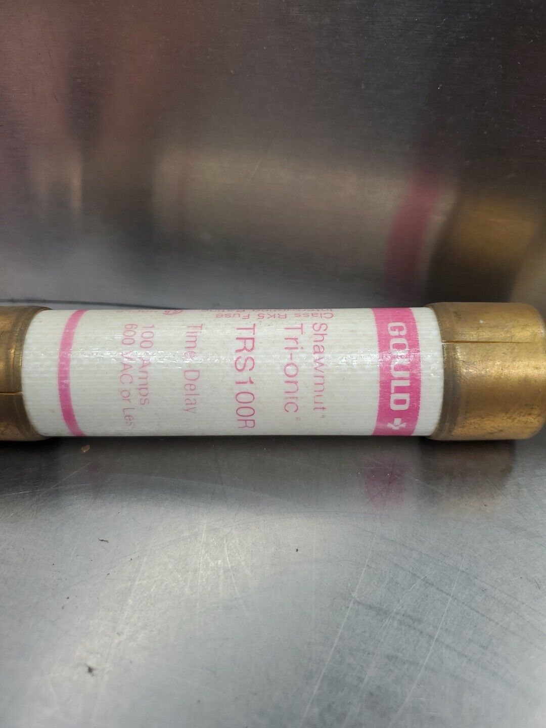 GOULD Shawmut TRS100R Time Delay Fuse, 100A 600VAC.                        4B-42