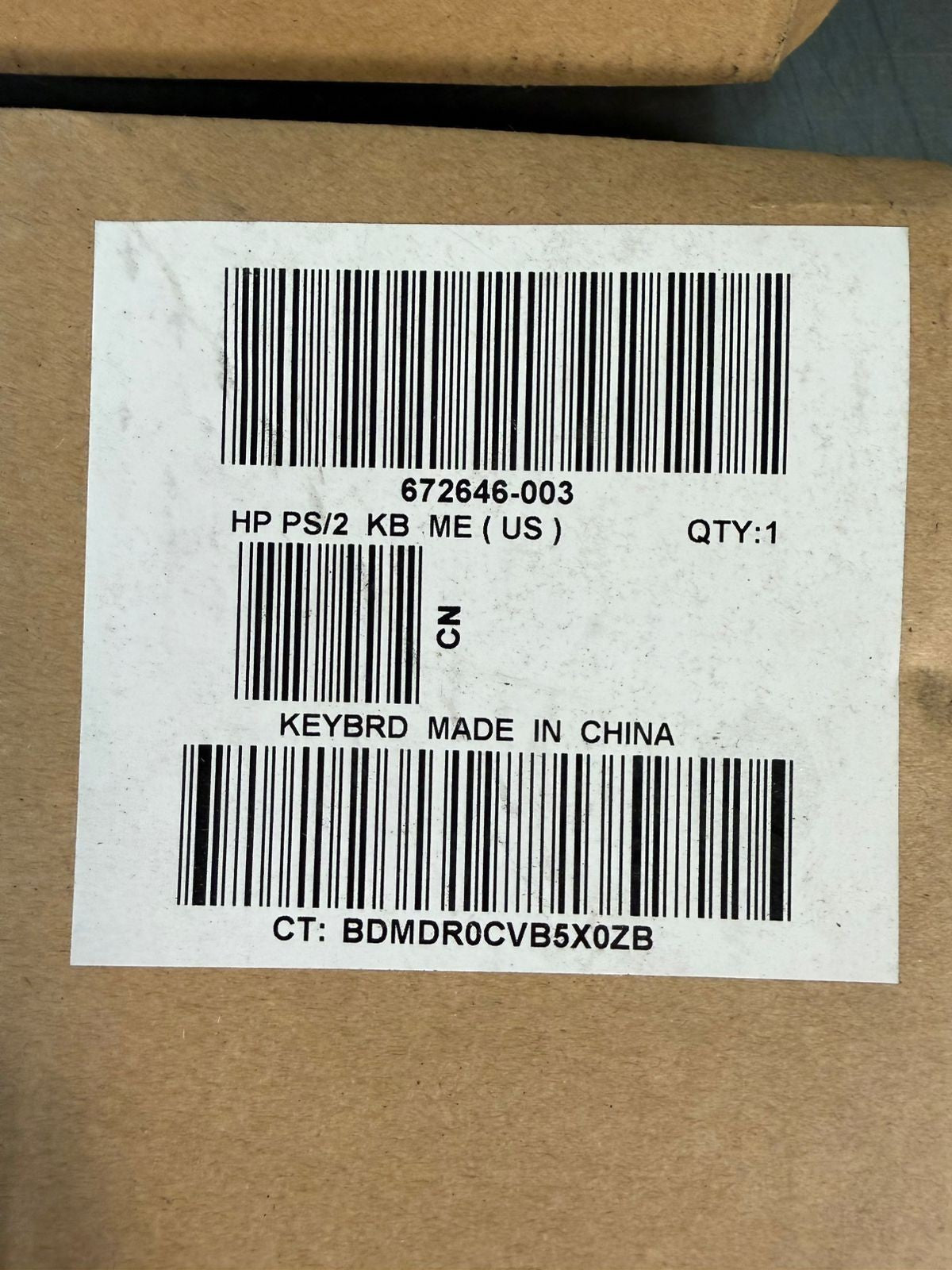 Hp Black Keyboard Model KB-1156 Pn. 672646-003                    (3.1.1)