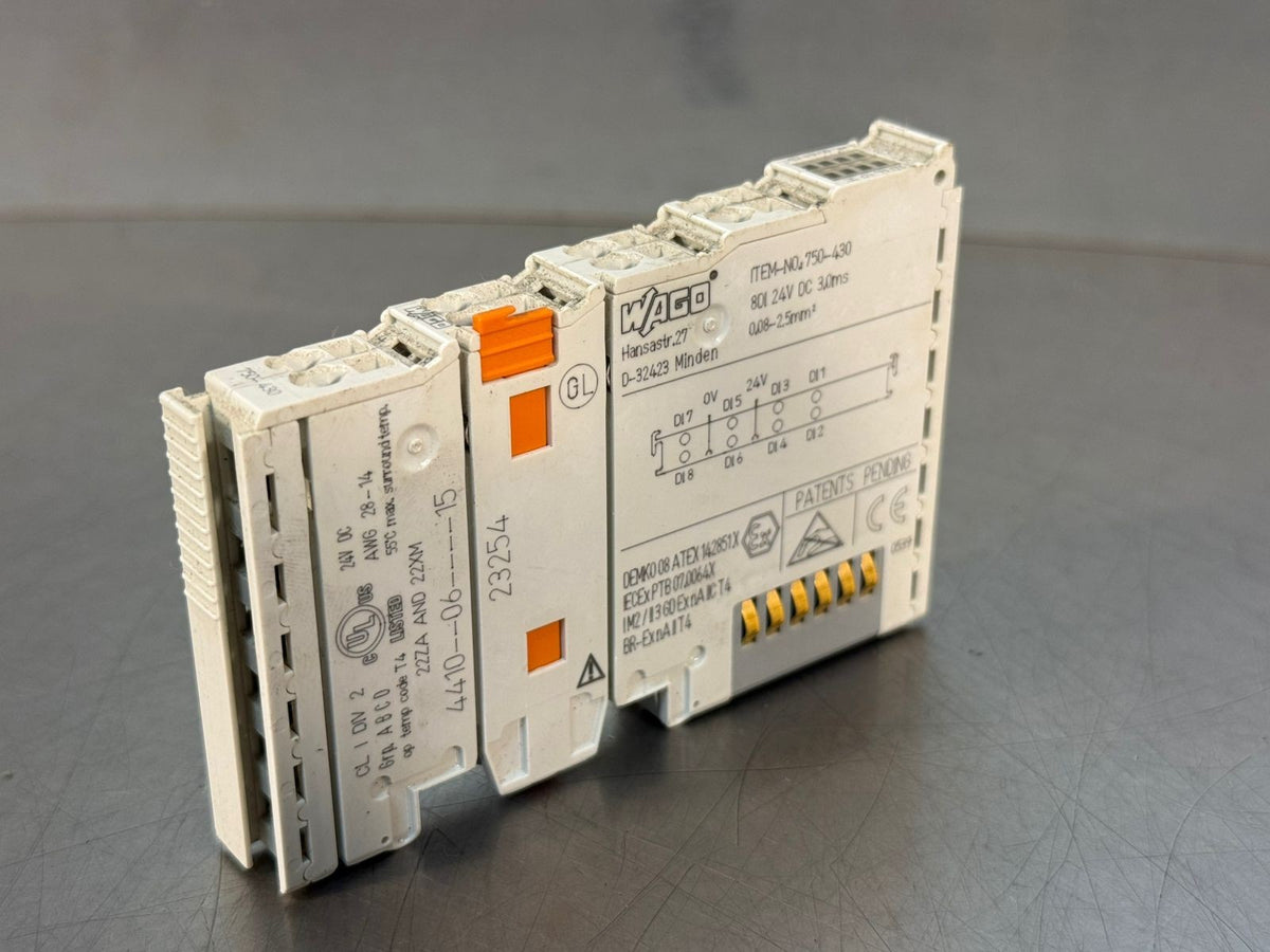 Wago 750-430. 8 DI 24Vdc 3.0ms Digital Input Module                (3.1.1)