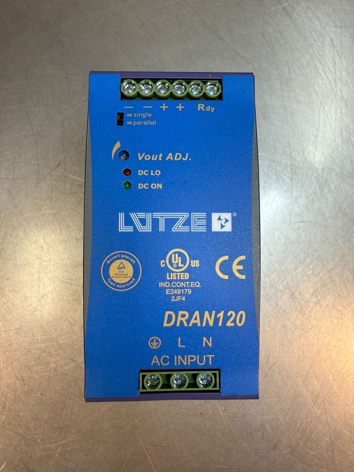 Lutze DRAN120-24A Power Supply 24VDC          (7.2.1)