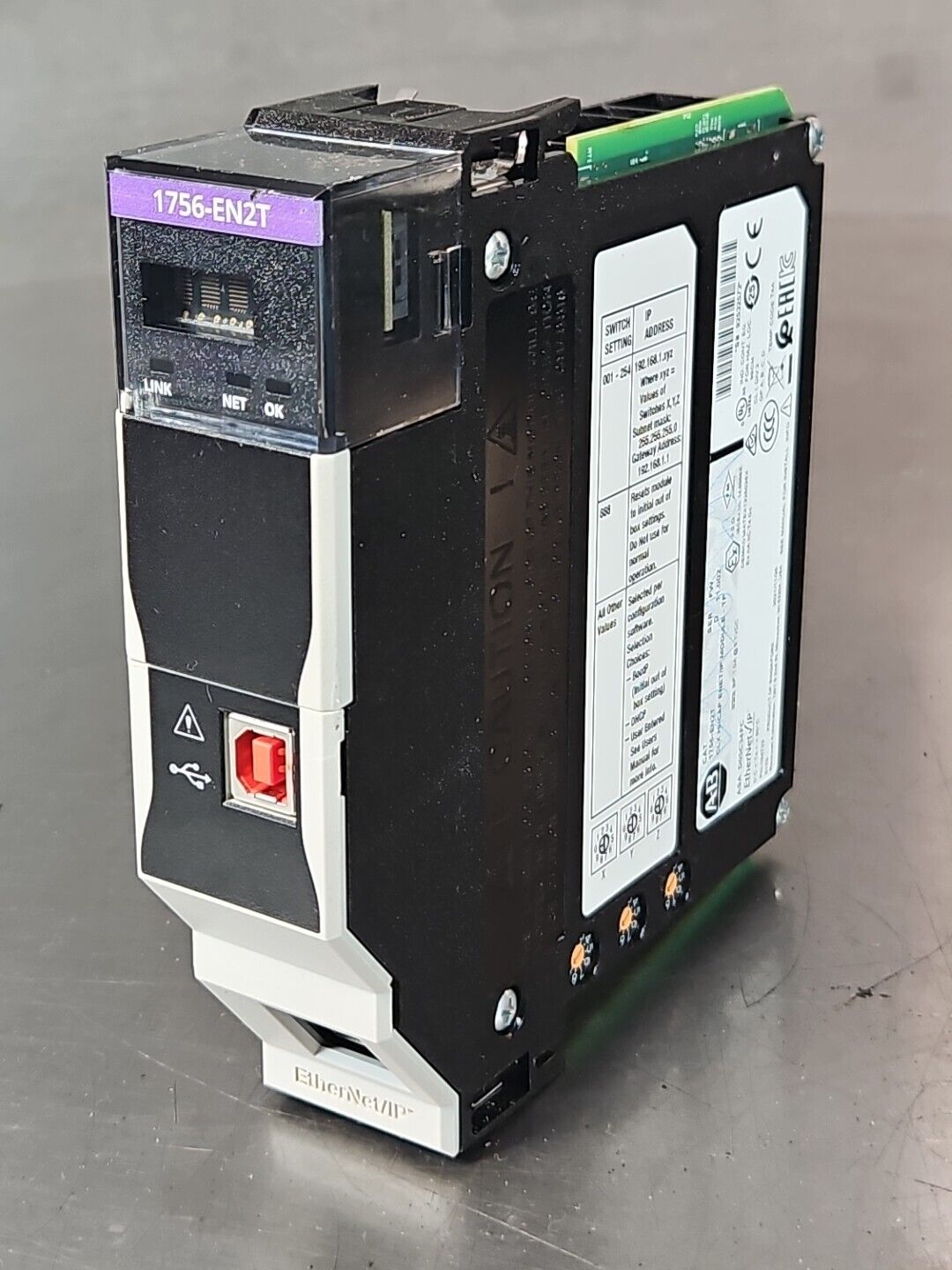 Allen Bradley 1756-EN2T Ser D ControlLogix ENet 10/100 Ethernet Bridge   loc3E38