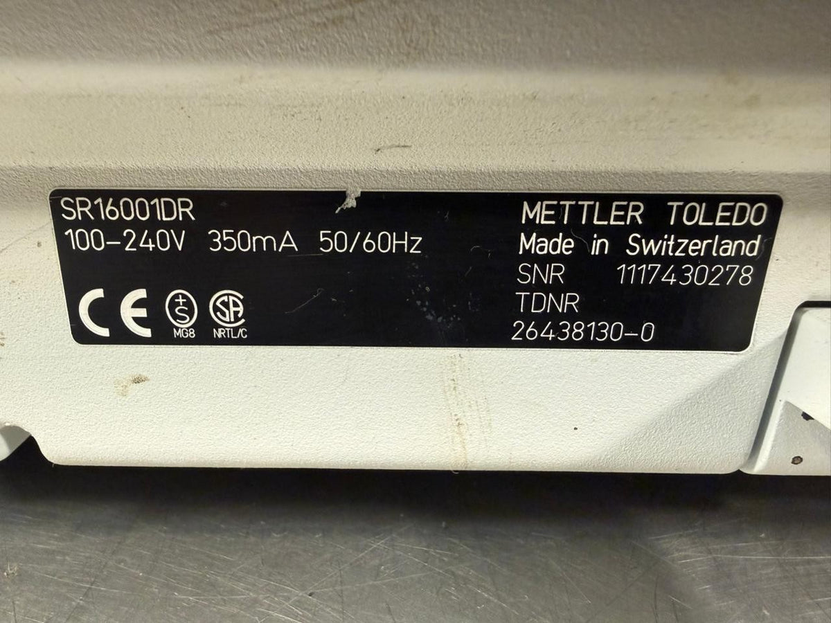 Mettler Toledo SR16001DR 100-240v 350ma 50/60Hz                   (11.4.3)