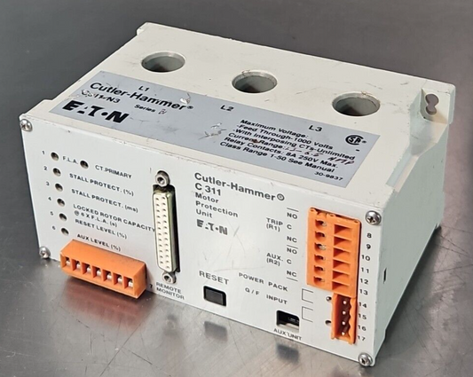 Eaton Cutler Hammer C311-N3 Motor Protection Unit                         loc4D6