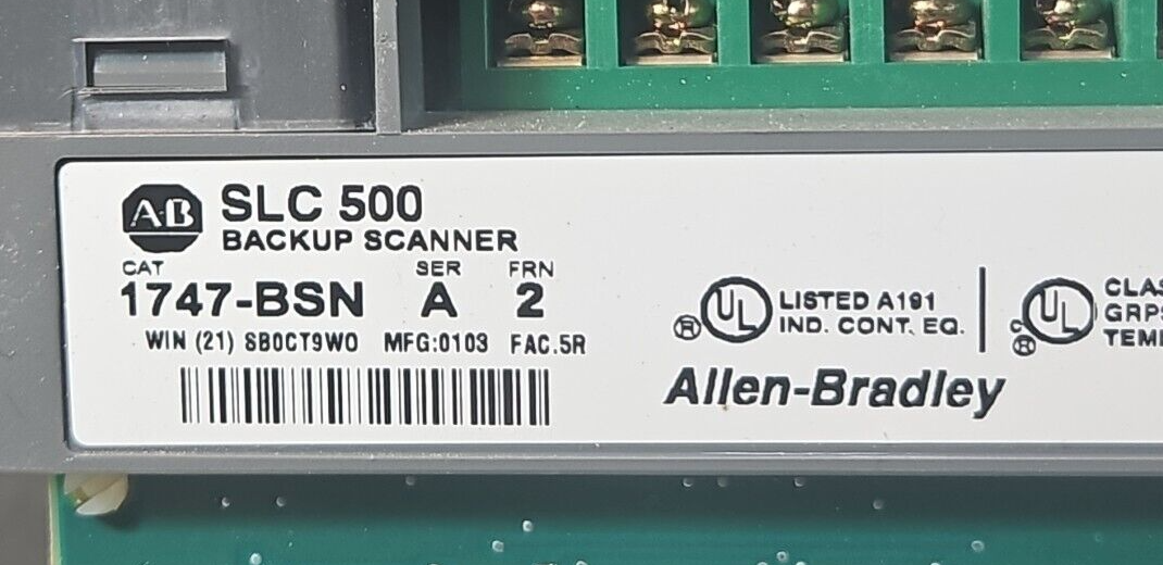 Allen-Bradley 1747-BSN/A SLC500 Backup Scanner                          (BIN532)