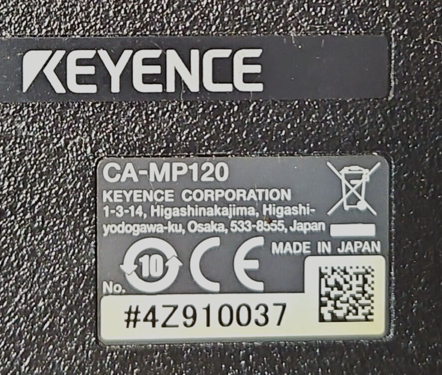 Keyence CA-MP120 Control Panel                                          (BIN453)