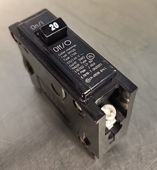 Cutler Hammer E7819 20 AMP Circuit Breaker 1 POLE Quick lag 120/240V (BIN 3.5.4)