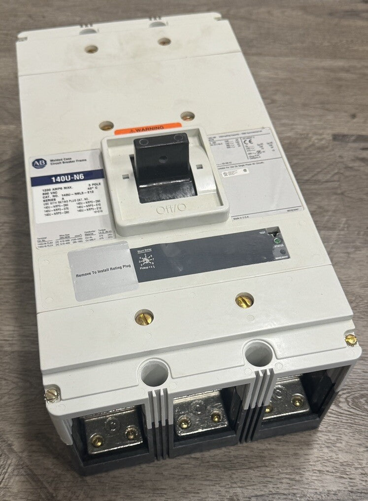 ALLEN BRADLEY 140U-N6L3-E12 / 140UN6L3E12 + 140U-NRP3-E12 Rate Plug  (BIN1.2.3)