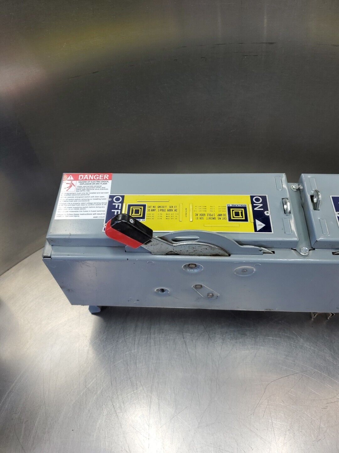 Square D QMJ361T Ser E1 Branch Switch, 30A 600V 3Pole.                     4F-37