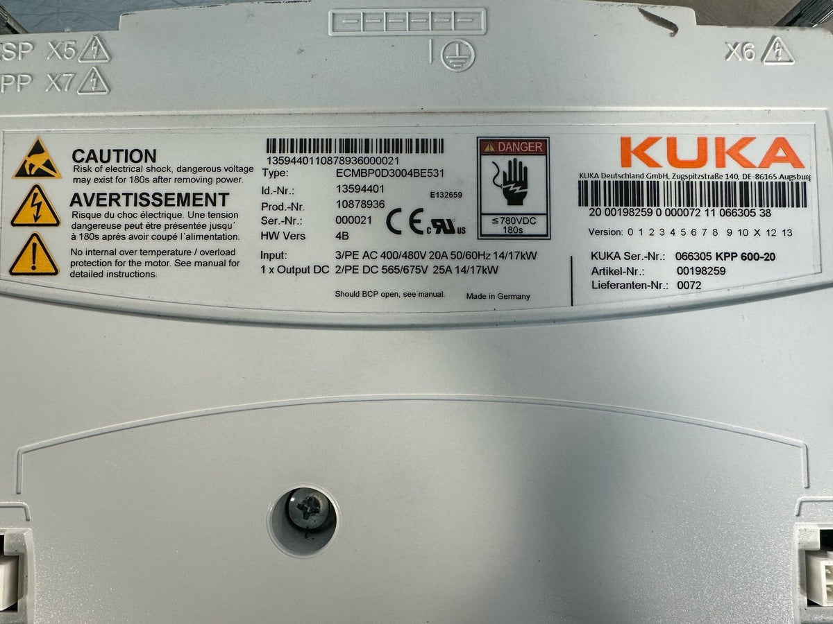 Kuka KPP 600-20 ECMBP0D3004BE531                                        (5.2.2)