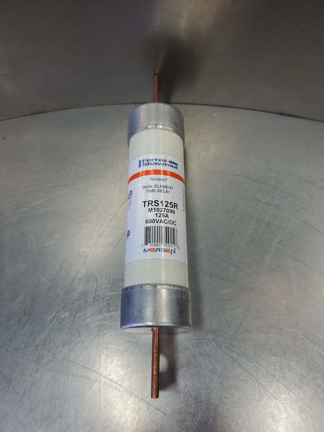 Ferraz Shawmut TRS125R 125A 600VAC/DC Tri-Onic Fuse.                       4B-42