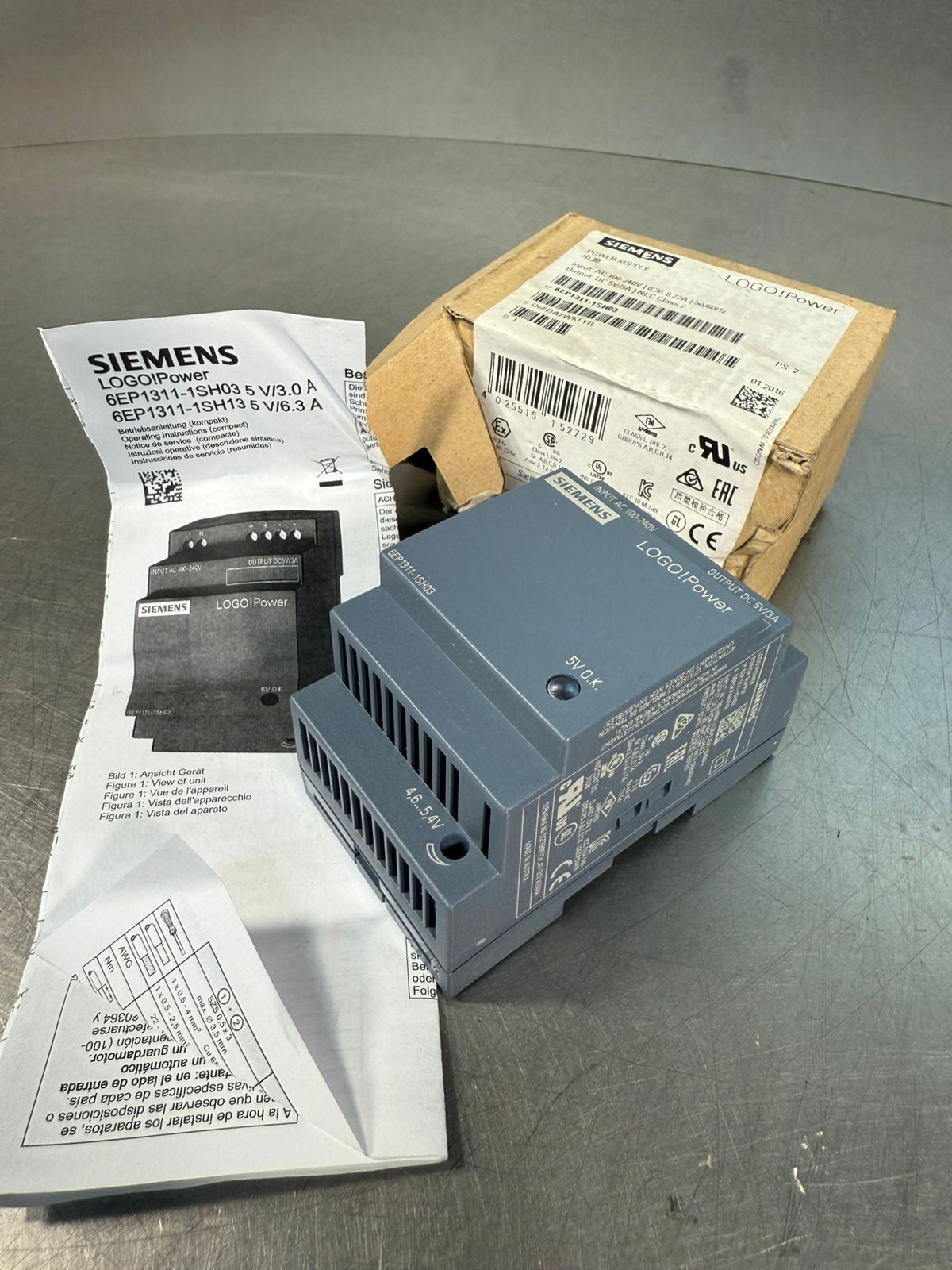 Siemens 6EP1311-1SH03  Power Supply       50/60Hz                  (2.1.5)
