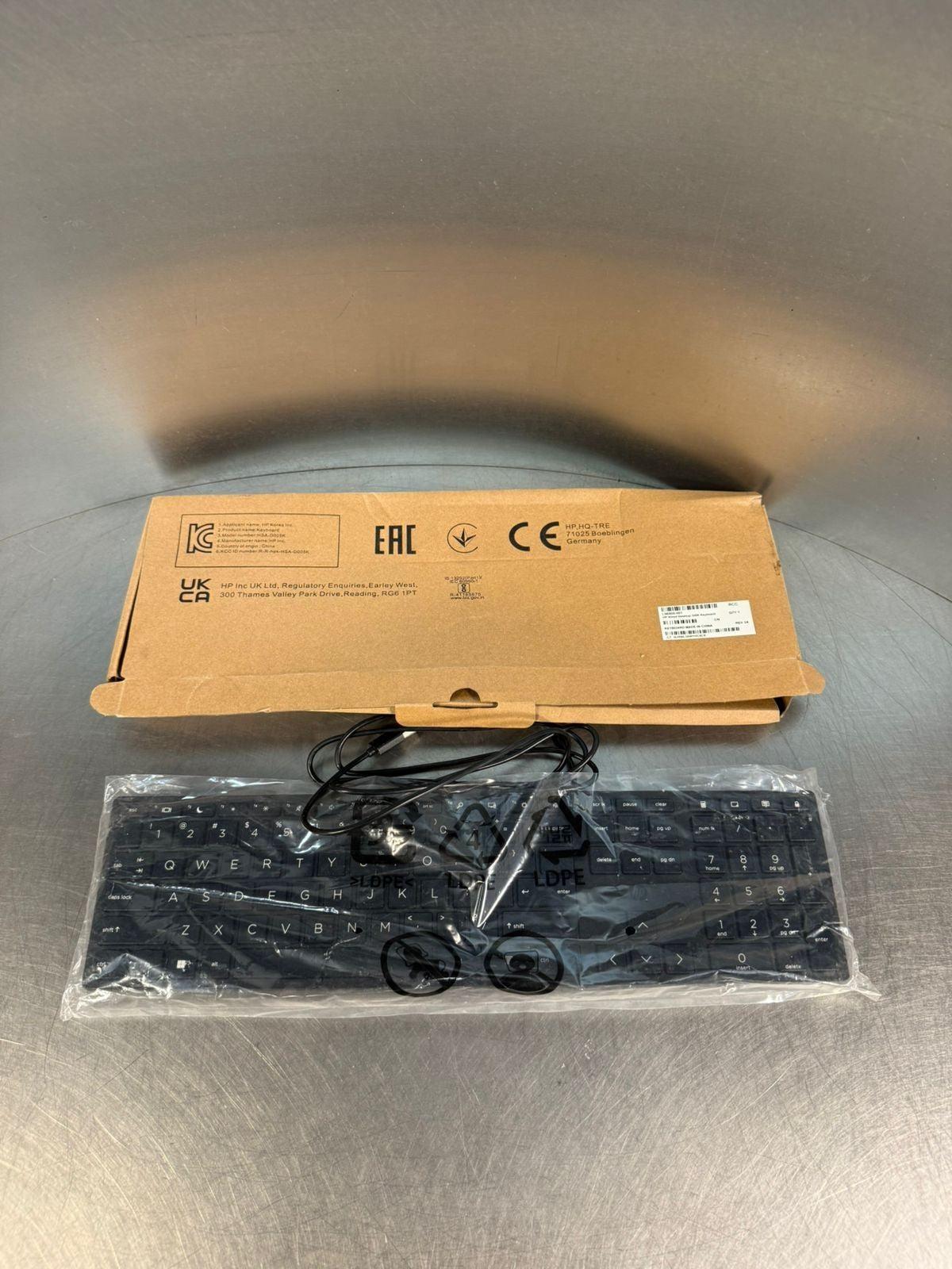 Hp L96909-001 Wired Desktop 320K USB Keyboard                     (12.5.5)