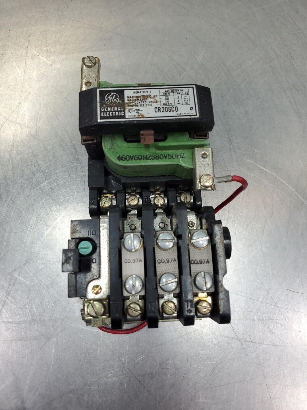 General Electric CR206C0 Contactor Starter, 600 VAC.                       4A-28