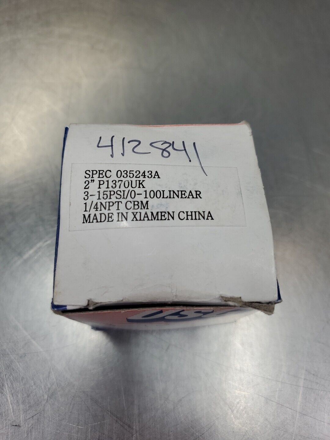 Ametek/US Gauge SPEC 035243A Pressure Gauge, 3-15PSI, 1/4NPT.               6C-7