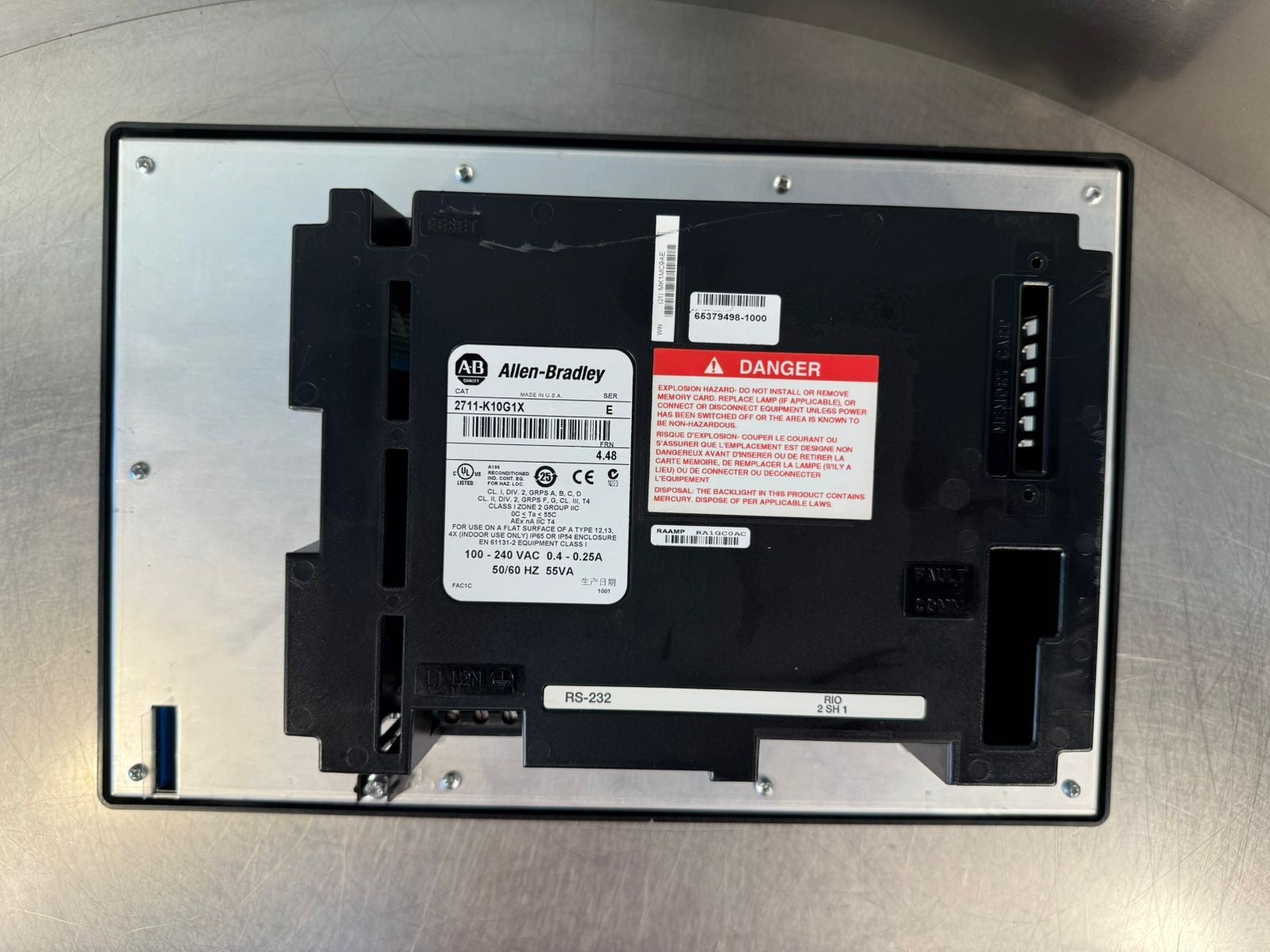 Allen Bradley 2711-K10G1X /E Panelview 1000 FRN 4.48     (9.4.4)