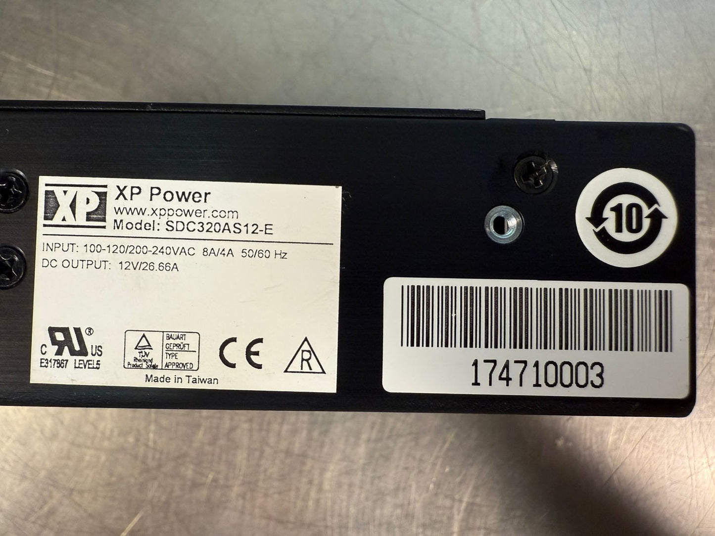 Xp Power SDC320AS12-E  Power Supply AC/DC Converter  (8.4.6)