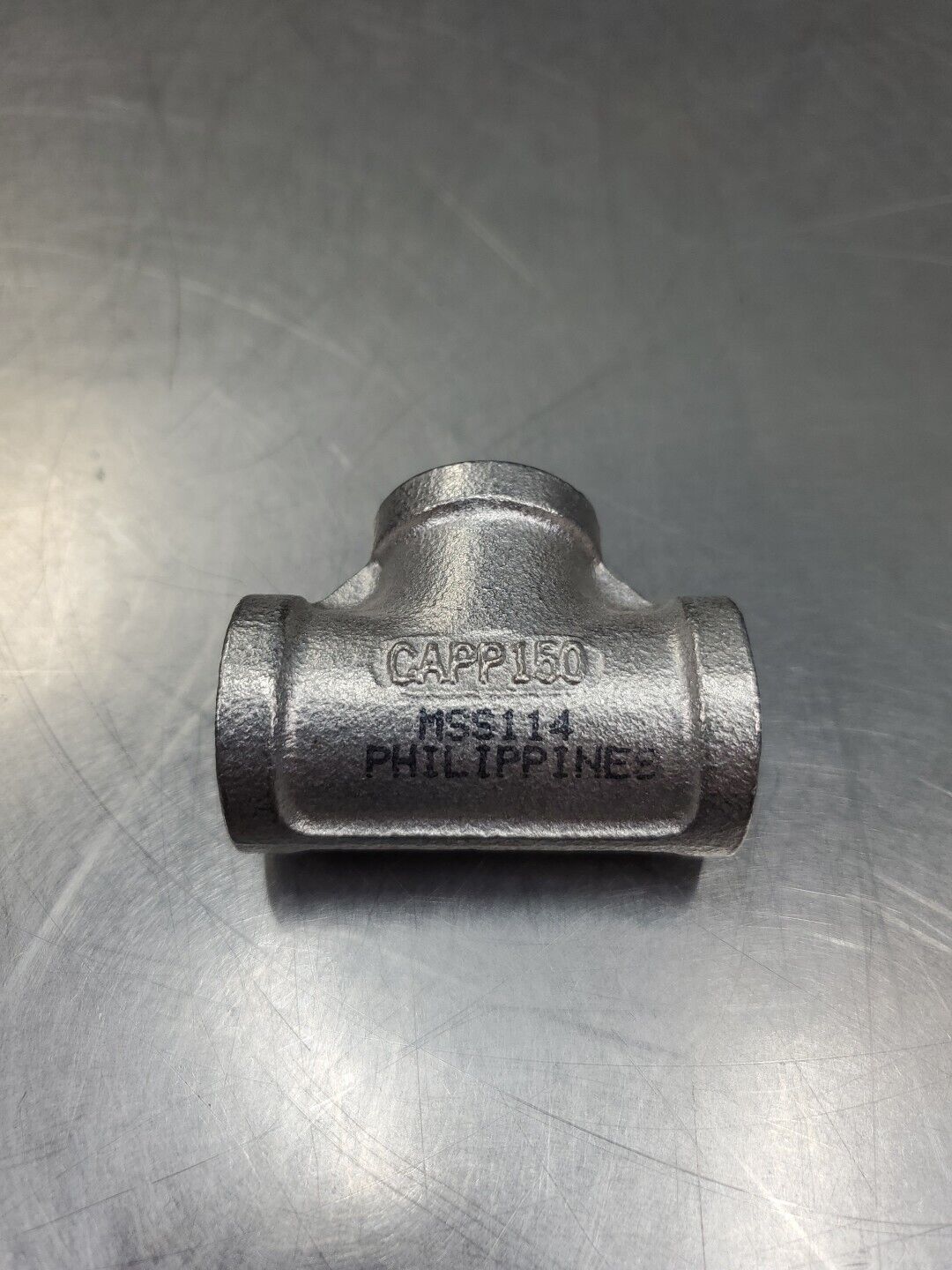 MS S-114 ½-304 (CAPP150) STAINLESS STEEL PIPE FITTING, T-Fitting.          6E-6