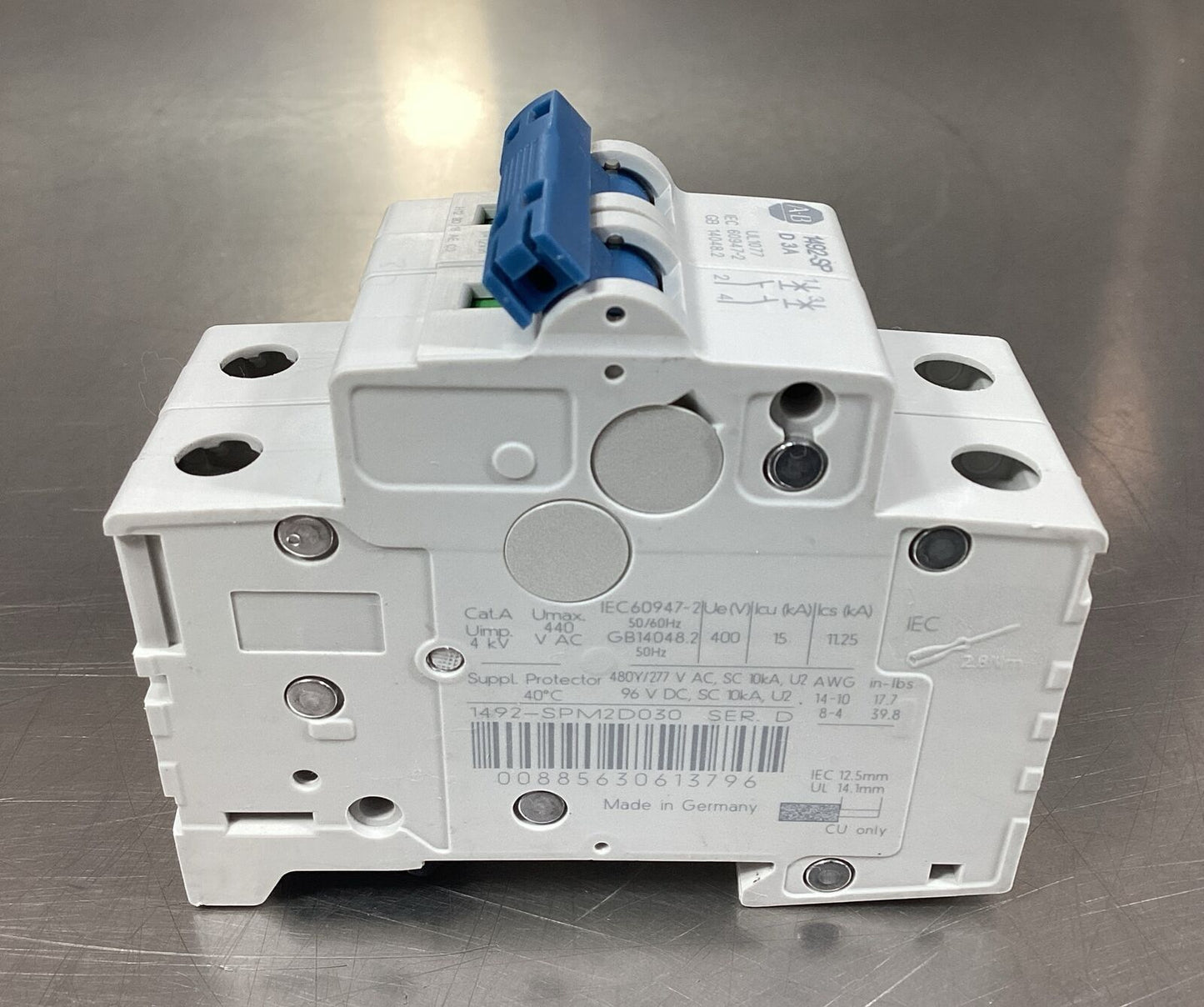 ALLEN BRADLEY  1492-SPM2D030 /D  Circuit Breaker 3A 2 Pole       4C-34