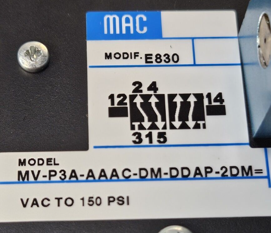 Mac Valves MV-P2A-AADB-DM-DDAP-2DM / MVP2AAADBDMDDAP2DM                 (BIN351)