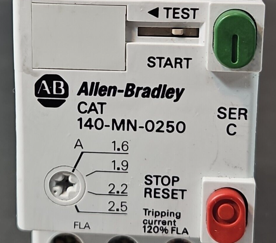 Allen Bradley 140-MN-0250 Manual Motor Starter Ser C Overload            loc4A13