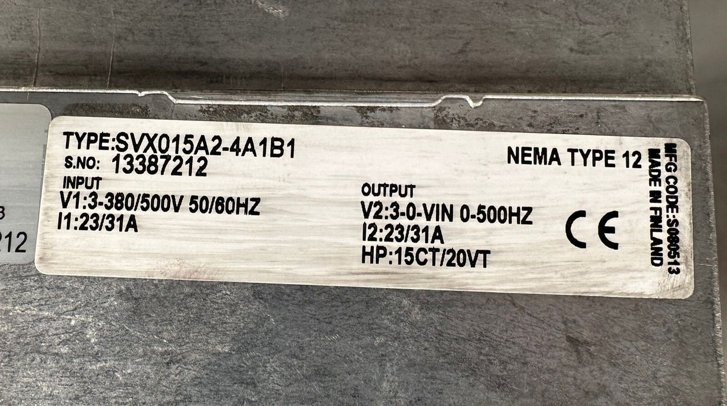 Eaton SVX015A2-4A1B1 , SVX9000 Nema Type 12    (8.5.1)