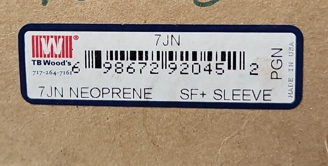 Sure-Flex 7JN Sleeve Coupling Insert  Neoprene                           Loc5C2