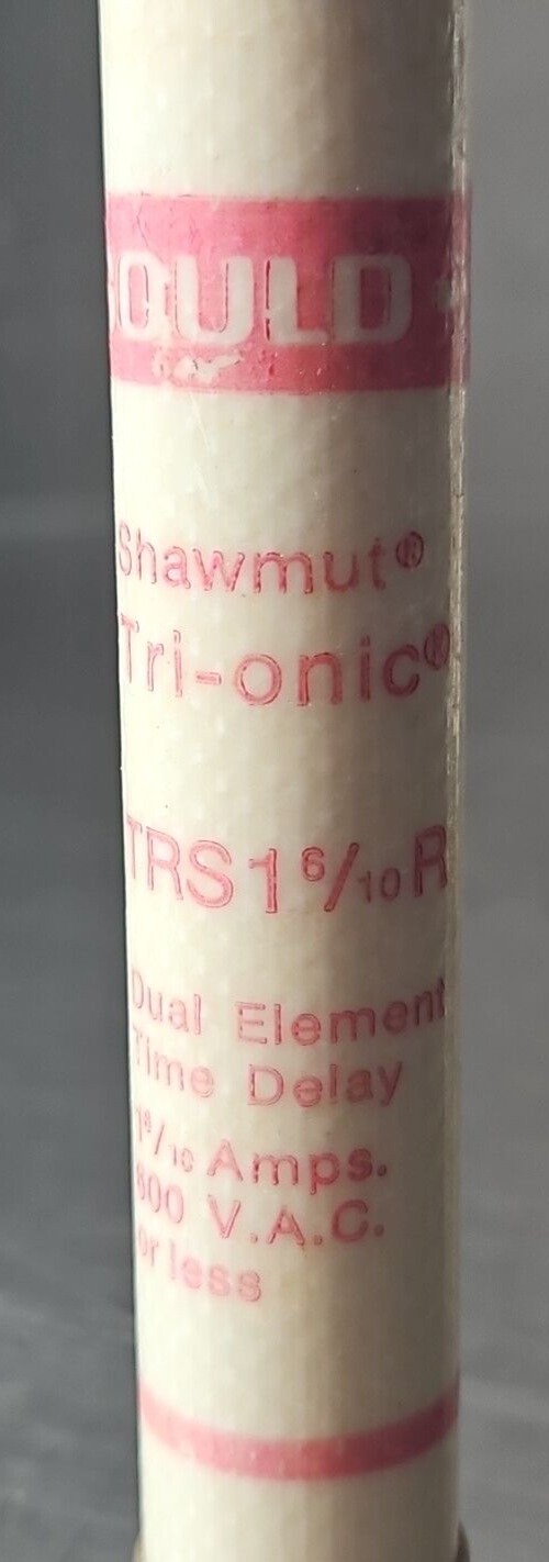 Gould Shawmut TRS1 6/10 R Time Delay fuse lot w/5                        loc4D38
